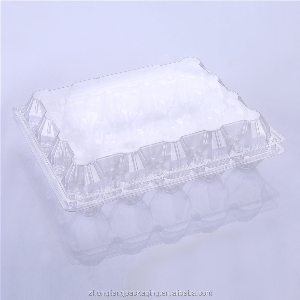 Disposable 30pcs plastic egg tray clay egg carton gift wrapping transparent medium size 100pcs free shipping