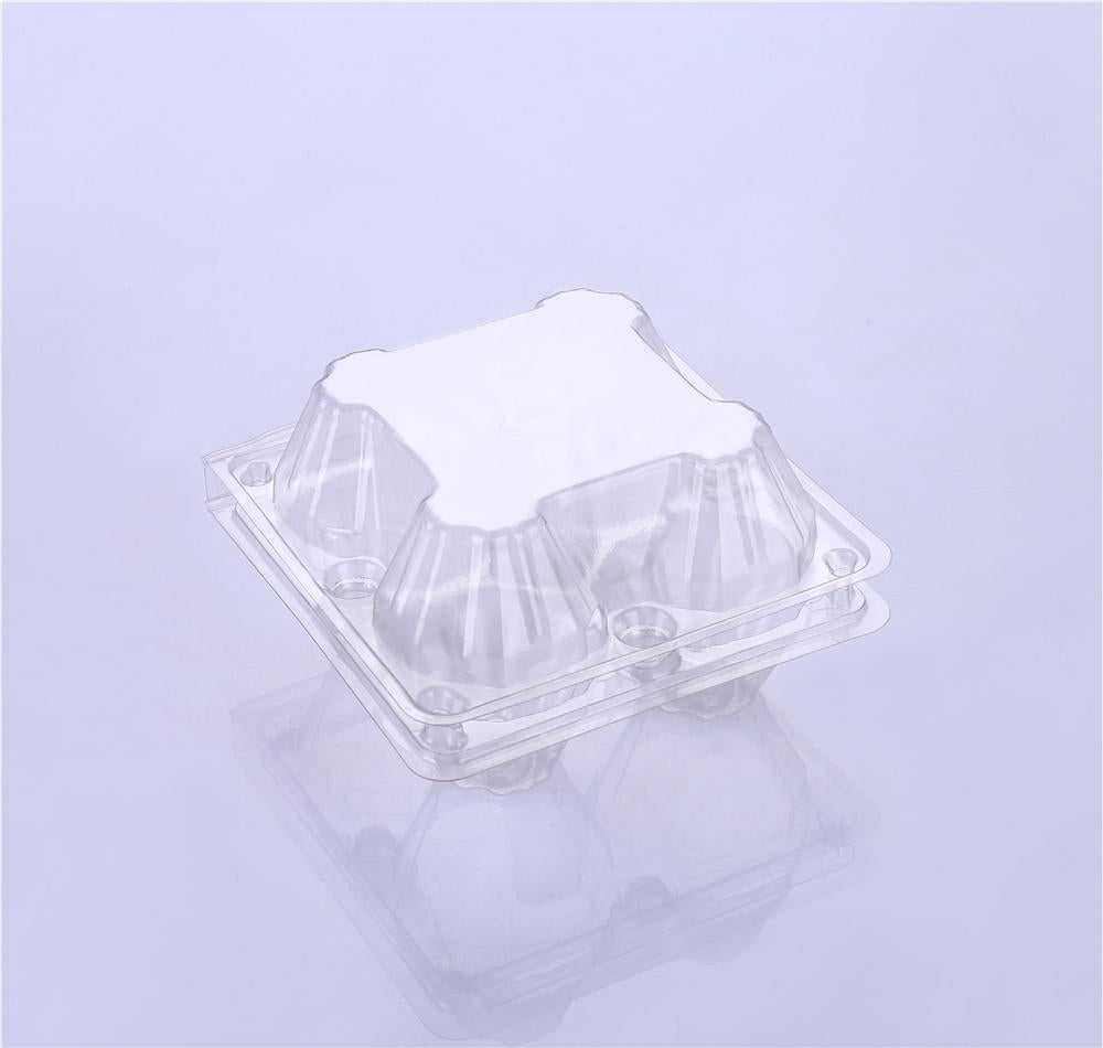 4pcs plastic egg tray medium size disposable transparent clumsy egg packaging box factory direct sale 100pcs free shipping