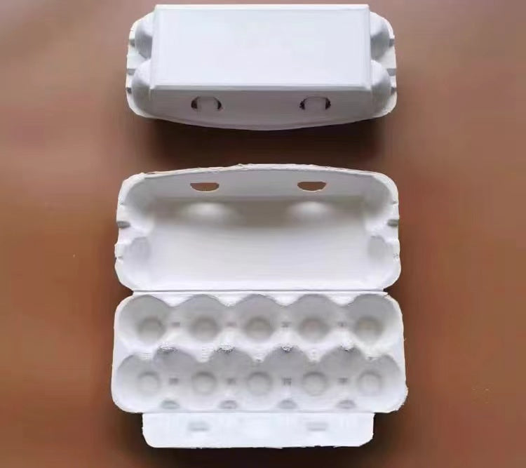 White Pulp Egg Cartons Holds Up to 10 Eggs