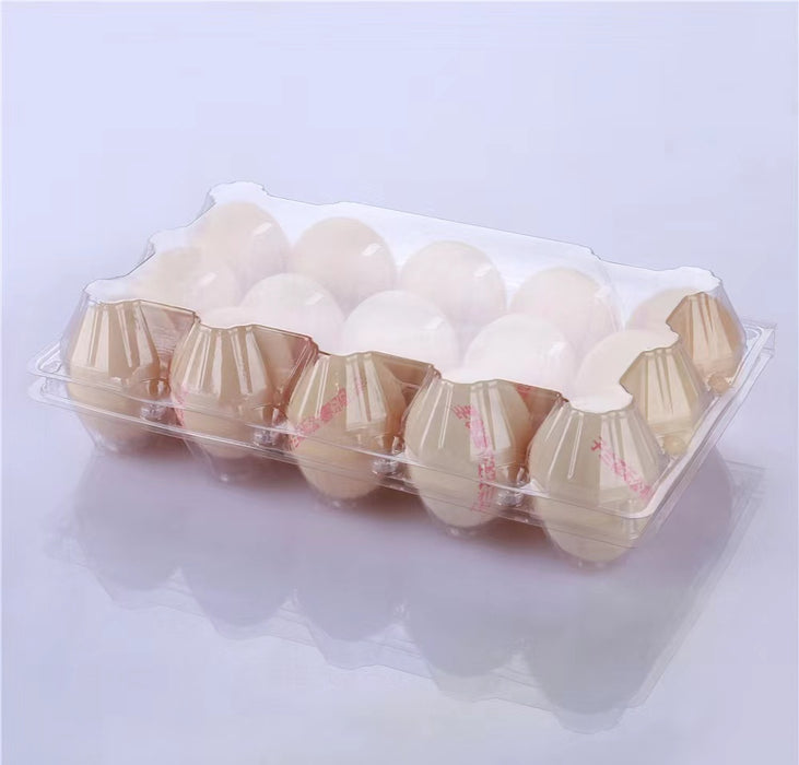 15pieces plastic egg carton 15 pack plastic egg tray Holds up to 15 Eggs Securely Eco-Friendly Plastic Farm Egg Cartons Bulk, Refrigerator Chicken Eggs Container Eggs Tray, Perfect for Family Pasture Farm Markets Display