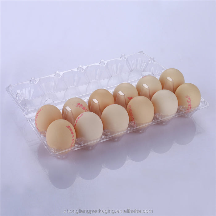 Big size 12 packing big egg carton empty 1 Dozen Chicken Egg Tray Holders Clear Refrigerator Egg Cartons Bulk for Storing, Gifting, Selling, Displaying free shipping