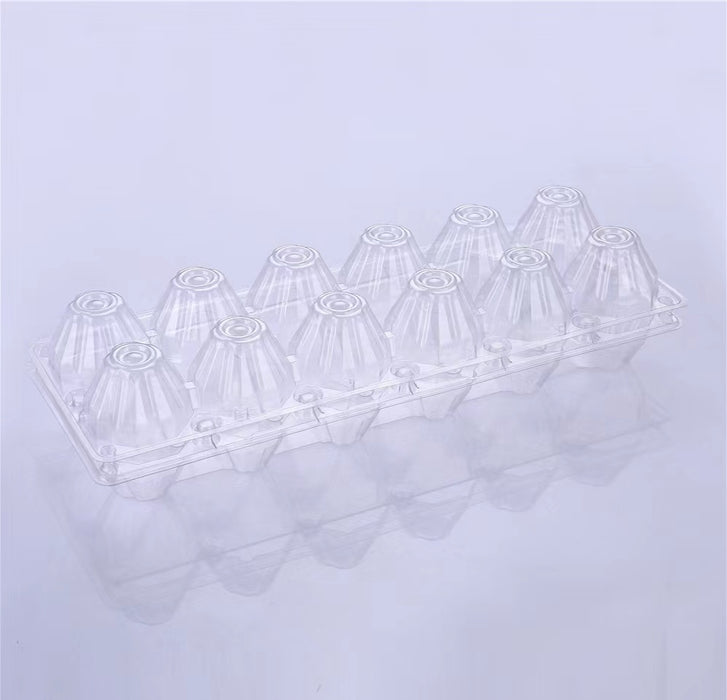 Big size 12 packing big egg carton empty 1 Dozen Chicken Egg Tray Holders Clear Refrigerator Egg Cartons Bulk for Storing, Gifting, Selling, Displaying free shipping