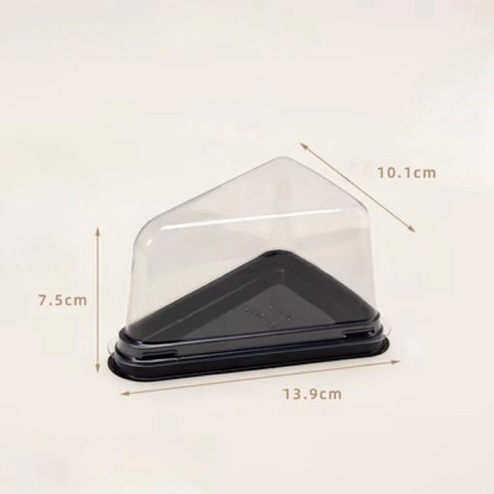 Clear plastic triangle dessert cake box cake slice container Cheesecake Pie Containers Pies Holder