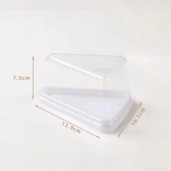 Clear plastic triangle dessert cake box cake slice container Cheesecake Pie Containers Pies Holder