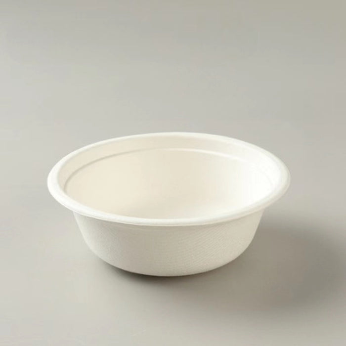 12 OZ Paper Bowls, Disposable Compostable Bowls Bulk, Biodegradable,Eco-friendly Bagasse Bowls, Heavy-duty Bowls Perfect for Milk Cereals, Snacks, Salads