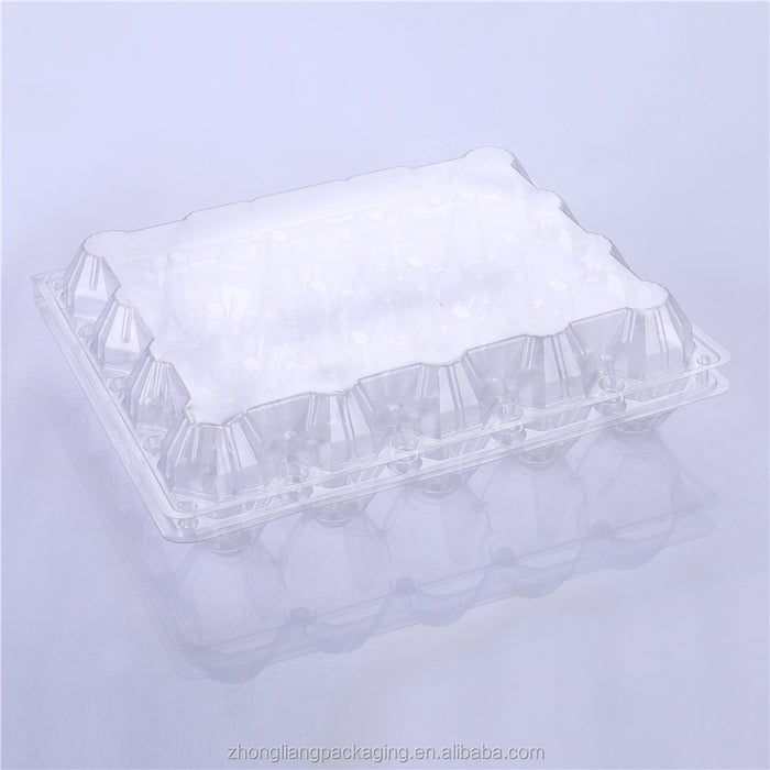 Disposable 30pcs plastic egg tray clay egg carton gift wrapping transparent medium size 100pcs free shipping